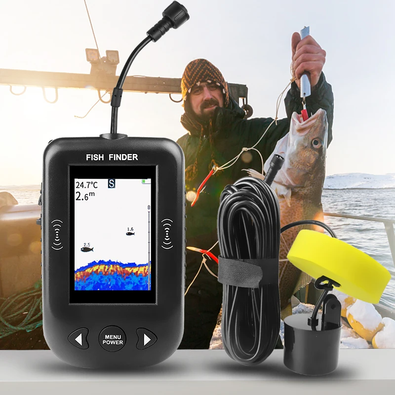 Fishing Depth Finder - Erchang XF03 Fischfinder 45 Grad 100M