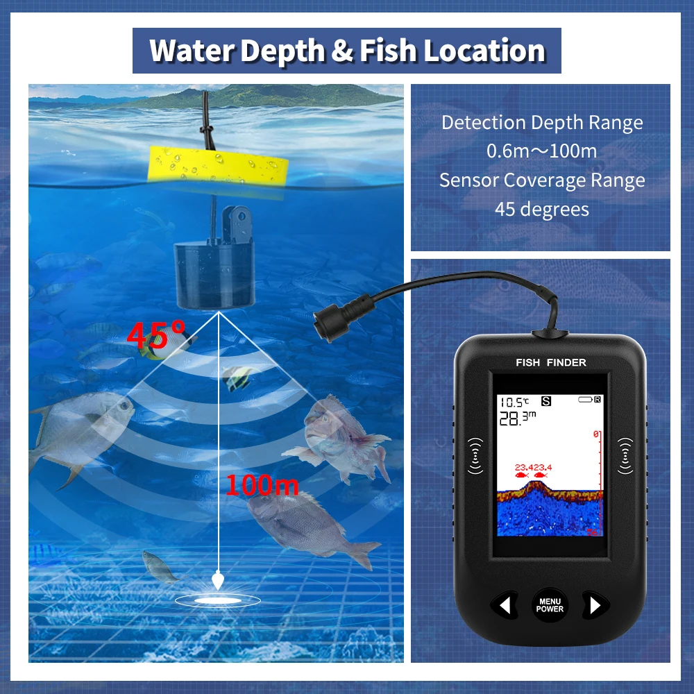 Erchang XF03 Fischfinder 45 Gr – Fishing Depth Finder Bewertung und Preis
